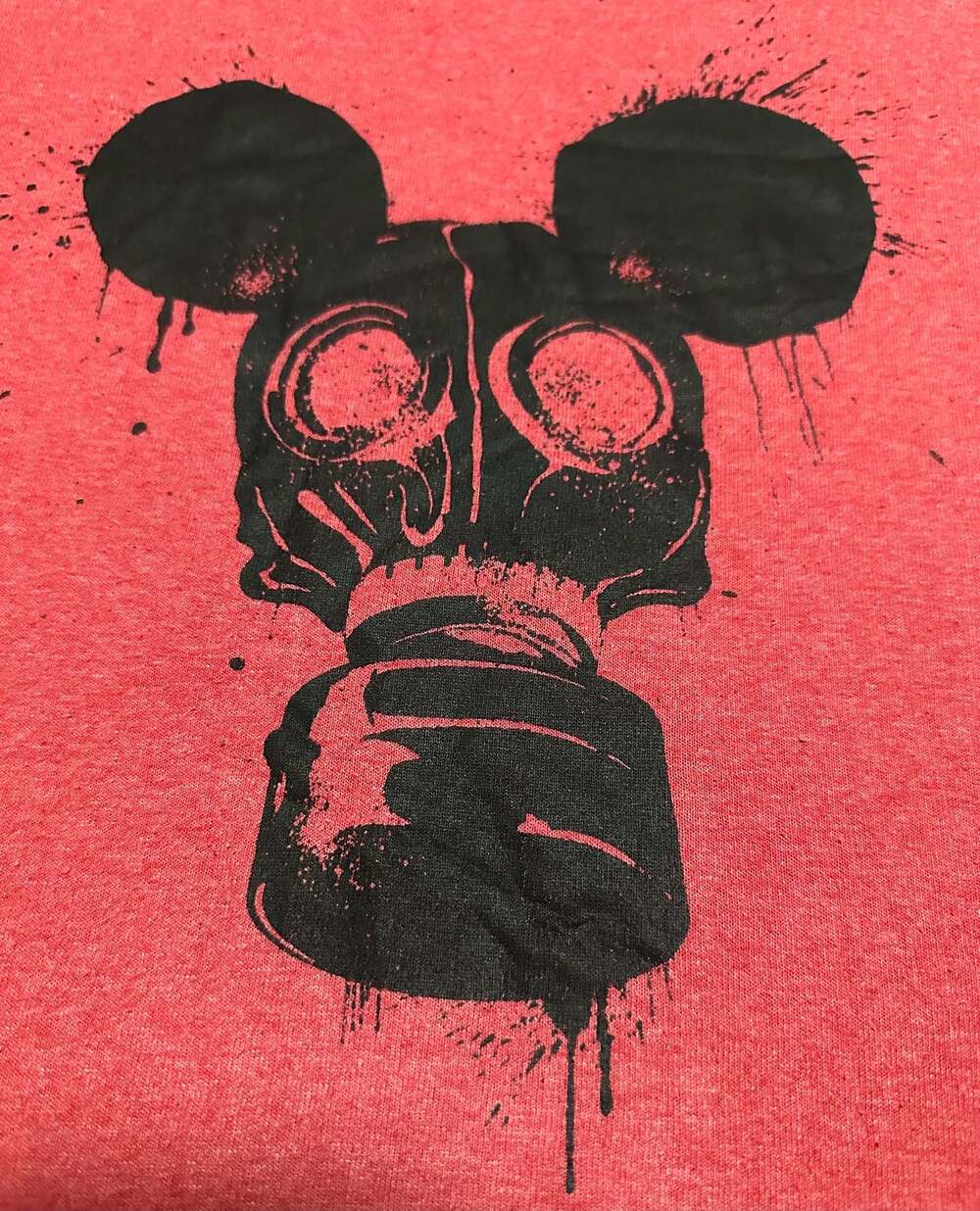 Delta Pro Weight Mickey Mouse Gas Mask Graphic T-Shirt 2XL